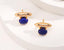 Natural Lapis Lazuli/Malachite Stud Earrings