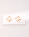 Ancient Greek Style Mosaic Shell Stud Earrings