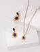 Beaded Edge Lapis Lazuli Stud Earrings