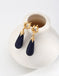 Blue Sand stone Vintage Earrings