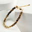 Caramel Tiger Eye Stone Beaded Bracelet