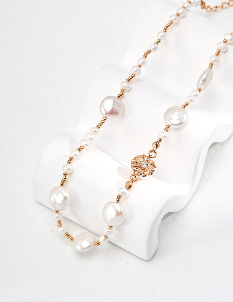 Chunky Flat Pearl Chain