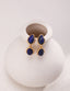 Double Drop Lapis Lazuli Earrings