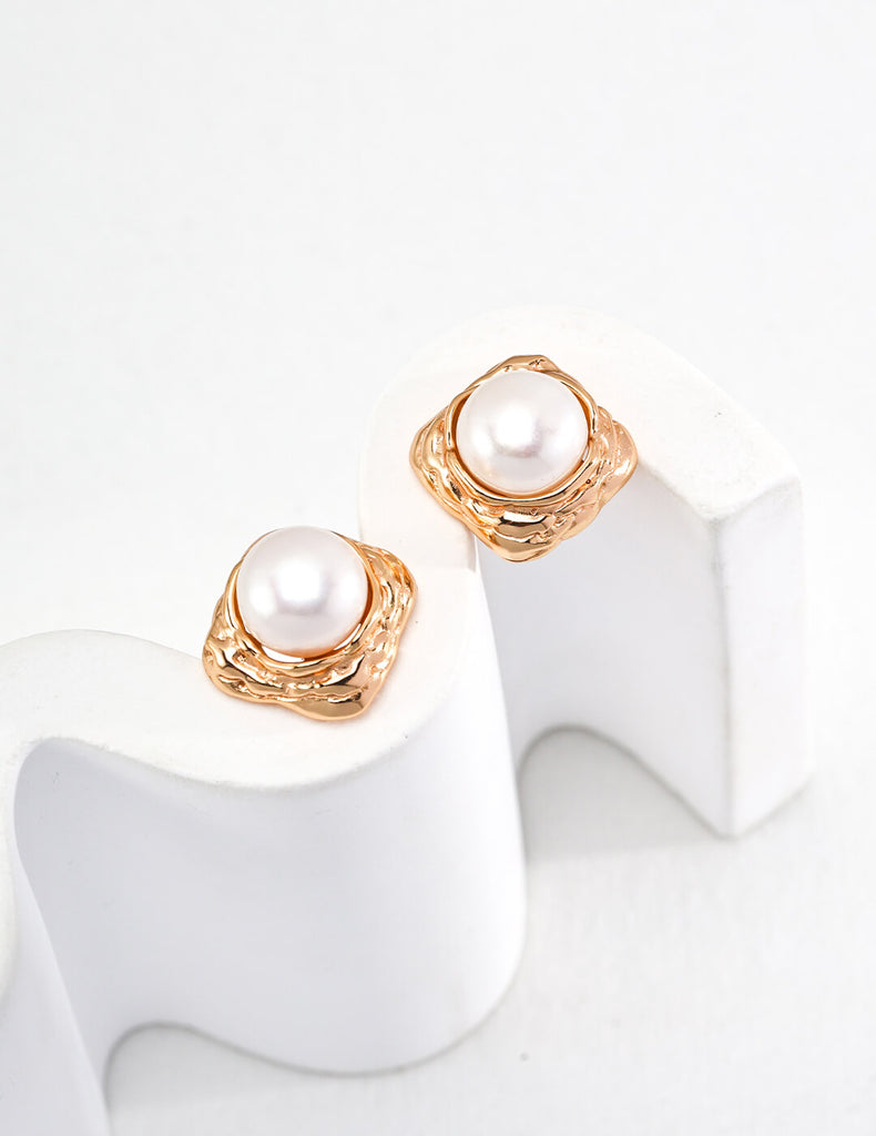 Pearl Stud Earrings