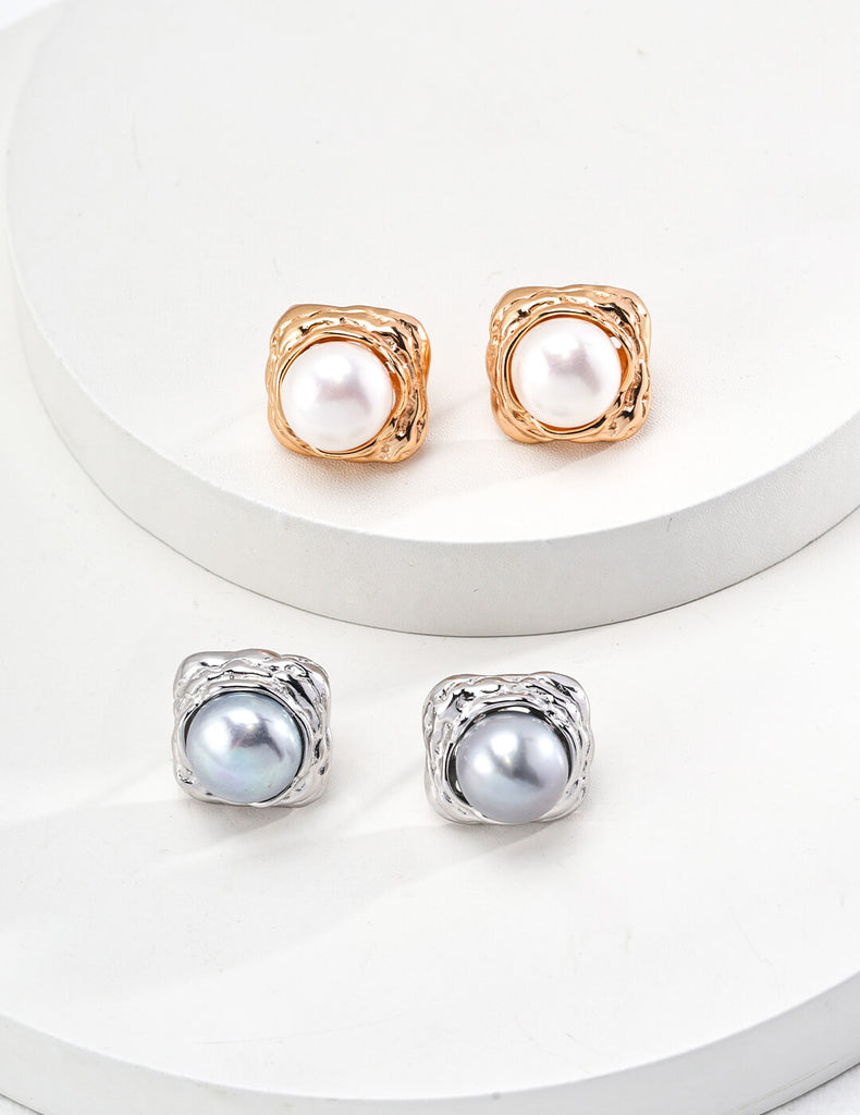 Pearl Stud Earrings