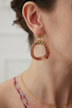 Ethnic Style Resin Earrings