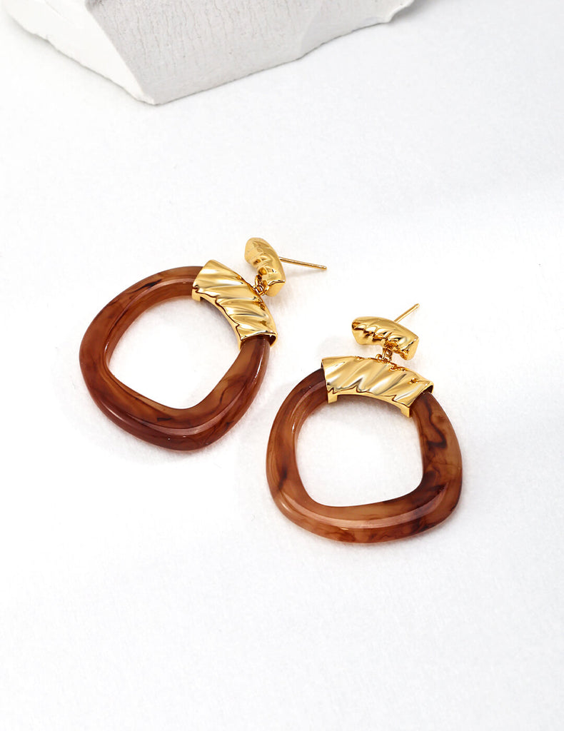 Ethnic Style Resin Earrings