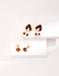 Ethnic Style Tiger Eye Stone Drip Glaze Earrings