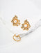 Flower Design Pearl Earrings