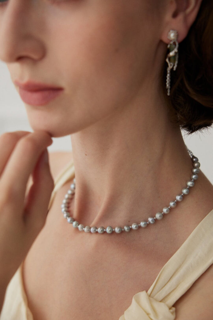 Gray Pearl Necklace