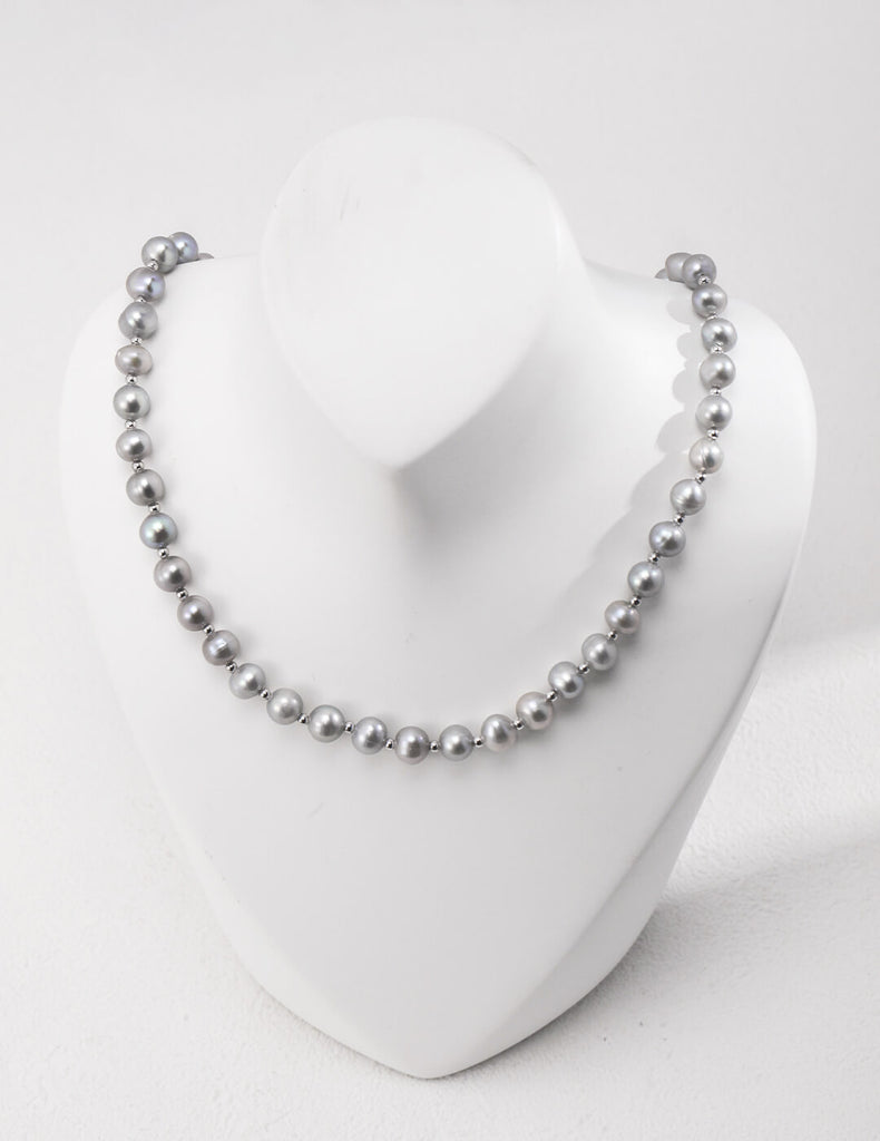 Gray Pearl Necklace