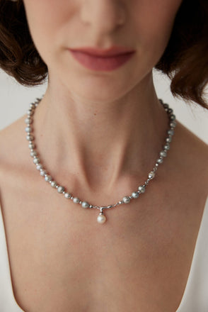 Gray Pearl Necklace
