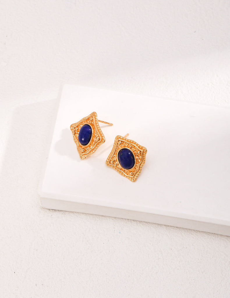 Lapis Lazuli / Carnelian Earrings