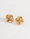 Macrame Cross Knot Stud Earring