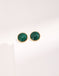 Malachite Bezel Earrings