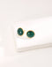 Malachite Bezel Earrings