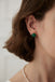 Malachite Bezel Earrings