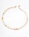 Natural shaped pearl necklace