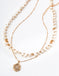 Natural shaped pearl necklace