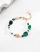 Pearl Agate Malachite Bracelet