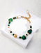 Pearl Agate Malachite Bracelet