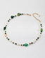 Pearl Agate Malachite Necklace / Bracelet