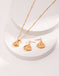 Pearl Shell Pendant Necklace / Earrings