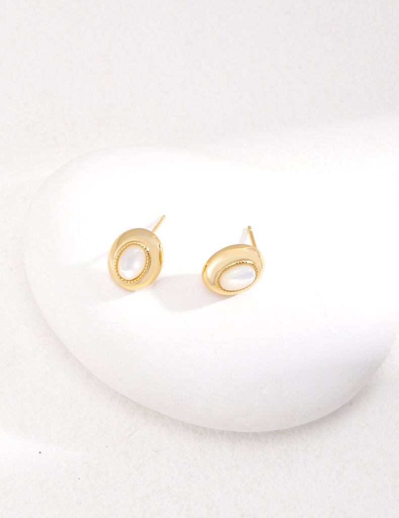 RETRO MOTHER-OF-PEARL EARRINGS