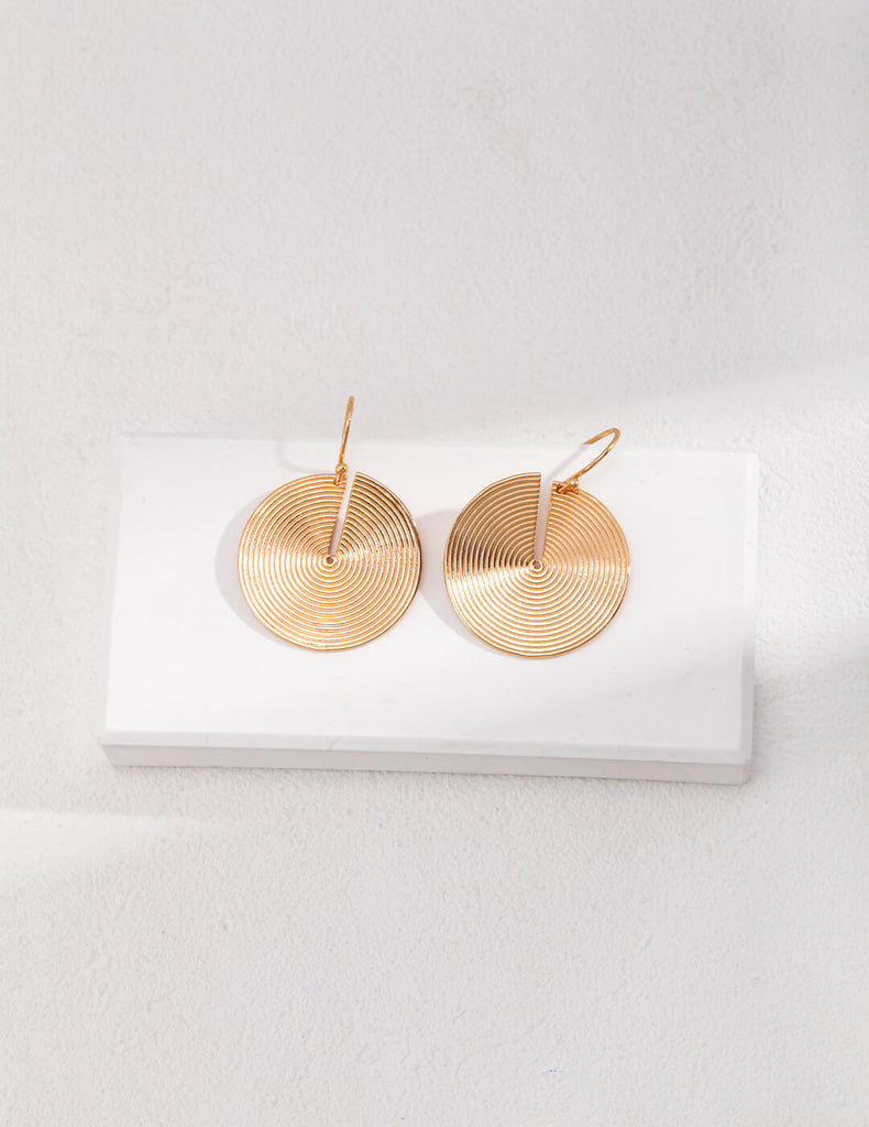 Simple Disc Shaped Earrings