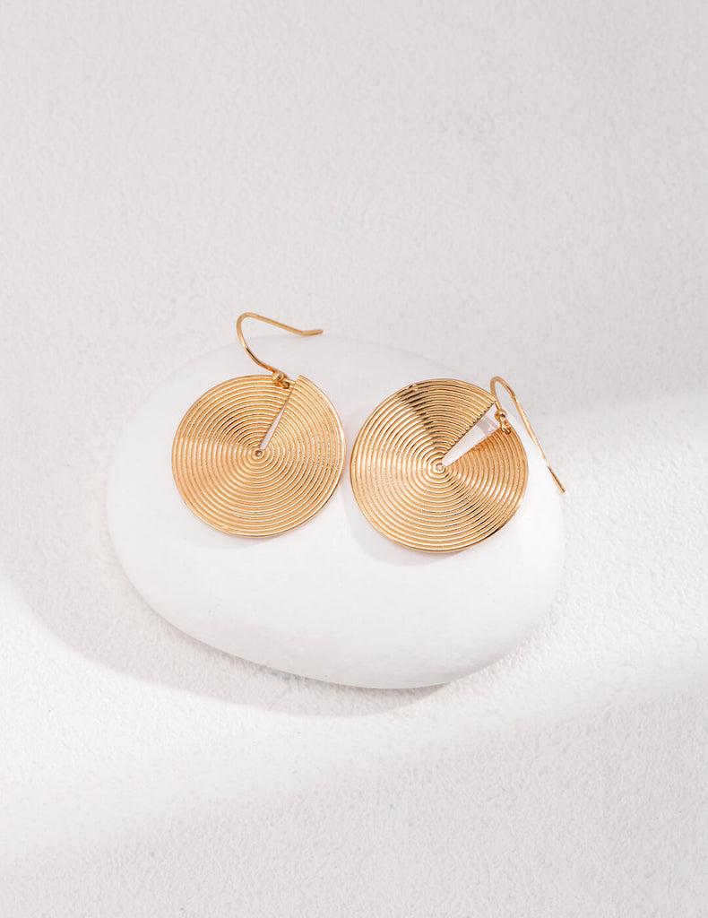 Simple Disc Shaped Earrings