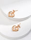 Spades Zircon Pearl Earrings