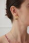 Square Tassel Zircon Earrings