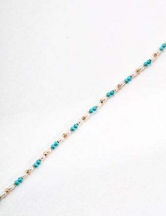Turquoise Pearl Necklace