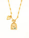 Vintage Zircon Bird Pattern Necklace