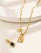 Vintage Zircon Bird Pattern Necklace